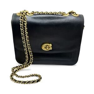COACH Madison Convertible Shoulder Bag Refined Calf Leather in Black